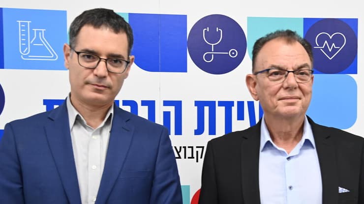 איומי השבתה וחילופי מכתבים חריפים. יו"ר ההסתדרות הרפואית פרופ' ציון חגי ומנכ"ל משרד הבריאות משה בר סימן טוב (צילום: יאיר שגיא) ועידת הבריאות של קבוצת "ידיעות אחרונות"