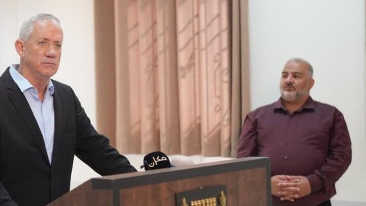 בני גנץ  ומנסור עבאס