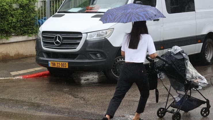 גשם בתל אביב