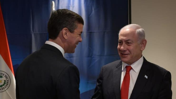 ראש הממשלה בנימין נתניהו נפגש  עם נשיא פרגוואי סנטיאגו פניה, במהלך כינוס עצרת האו״ם בניו יורק