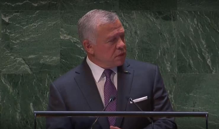 עבדאללה השני מלך ירדן או"ם