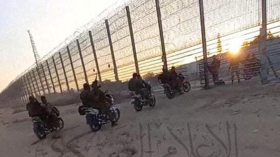 תיעוד פלסטיני: הגדר פרוצה בדרום רצועת עזה