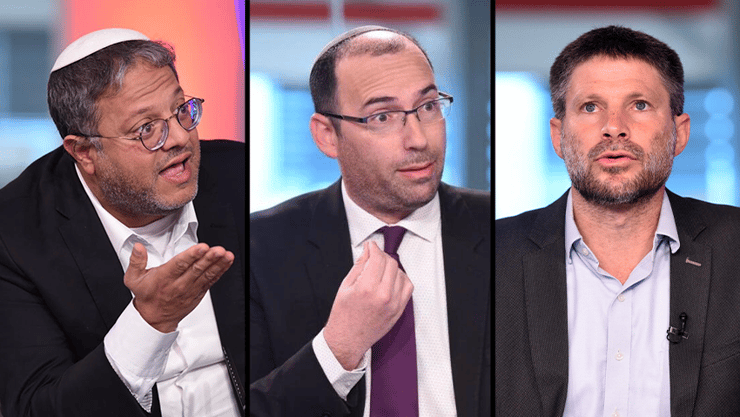 העבירו ביקורת על הקשיים שהערים הייעוץ המשפטי. שמחה רוטמן, בצלאל סמוטריץ', איתמר בן גביר (צילום: קובי קואנקס) שמחה רוטמן, בצלאל סמוטריץ', איתמר בן גביר