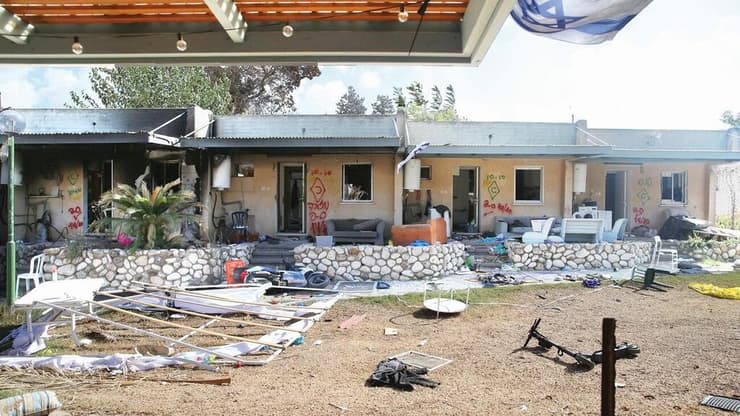 בית שהותקף בכפר עזה