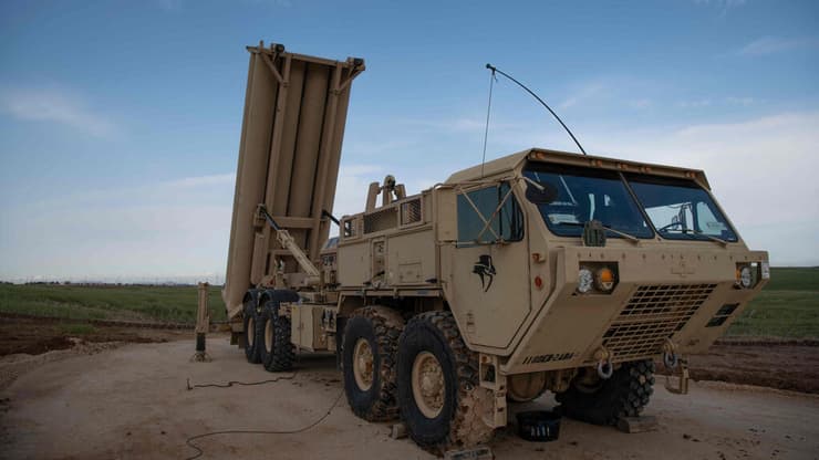 סוללת THAAD (צילום: AFP PHOTO / HANDOUT / DVIDS / US ARMY / Staff Sergeant Cory D. Payne) מערכת THAAD בישראל ארכיון 2019