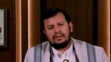 "לא נשאיר את עזה לבדה". מנהיג החות'ים עבד אל-מלכ בדר א-דין אל-חות'י, מנהיג החות'ים בתימן