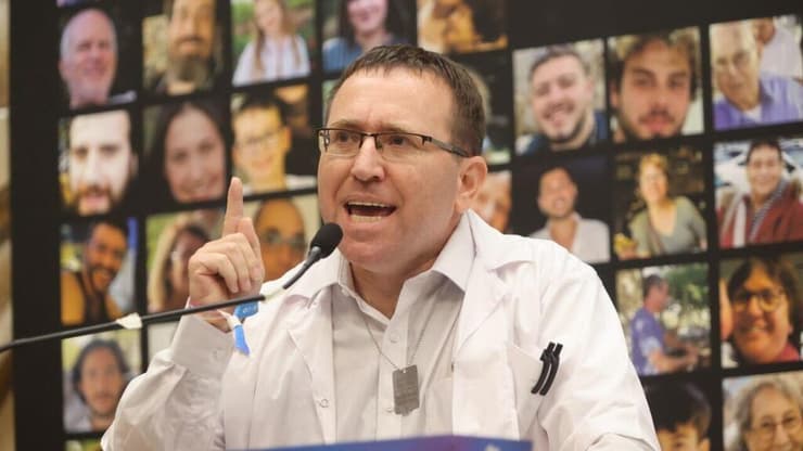 פרופ' חגי לוין, מסיבת עיתונאים של הרופאות והרופאים מטעם מטה המשפחות להחזרת החטופים והנעדרים