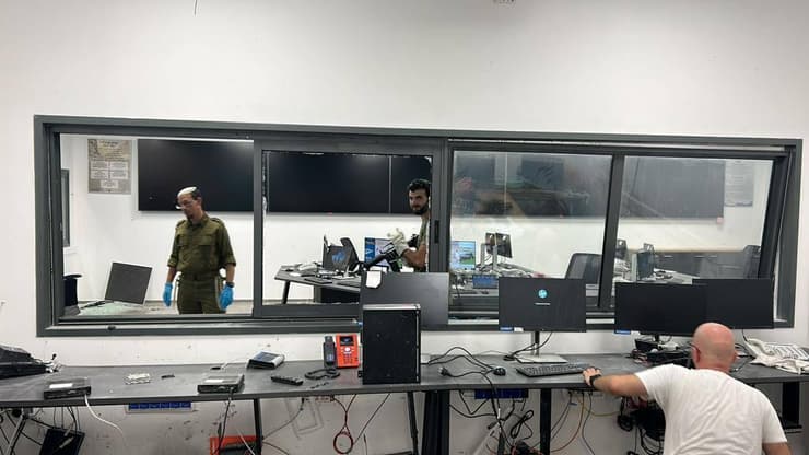 החמ"ל של מחנה אורים אחרי הירי של מחבלי חמאס