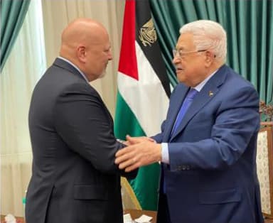 קארים חאן התובע הראשי של בית הדין הפלילי הבינלאומי בהאג ביקר בישראל וברשות הפלסטינית