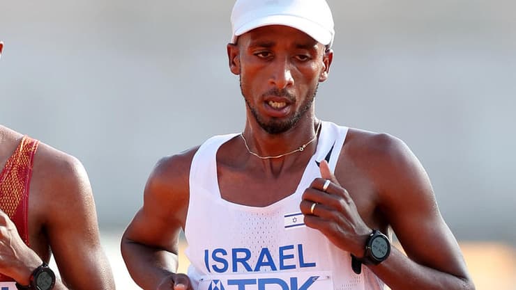 איימרו עלמיה (צילום: Stephen Pond/Getty Images) איימרו עלמיה רץ מרתון ישראלי