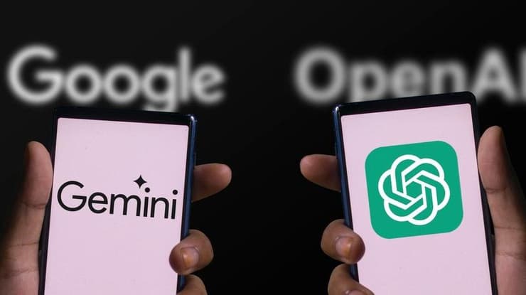 ChatGPT וג'מיני (צילום: Mojahid Mottakin / Shutterstock) ChatGPT וג'מיני