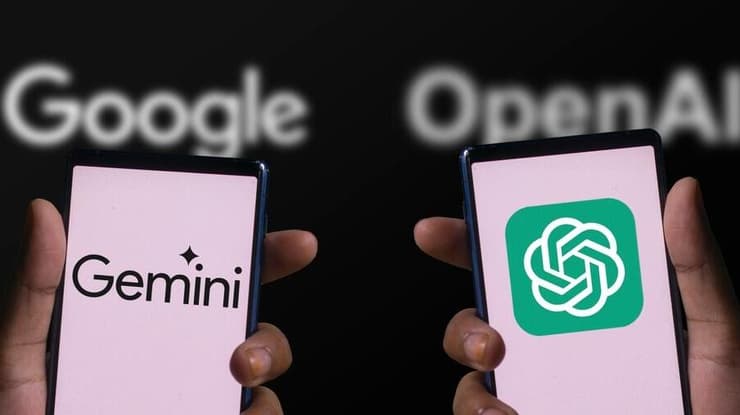 ChatGPT וג'מיני (צילום: Mojahid Mottakin / Shutterstock) ChatGPT וג'מיני