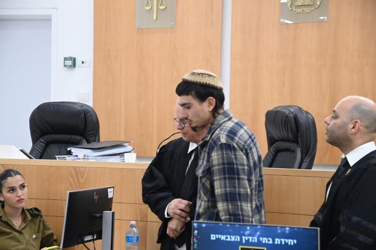 אביעד פריג'ה, החייל שירה ביובל קסטלמן (צילום: יאיר שגיא) אביעד פריג'ה החשוד בירי יובל קסטלמן בבית הדין הצבאי בבית ליד
