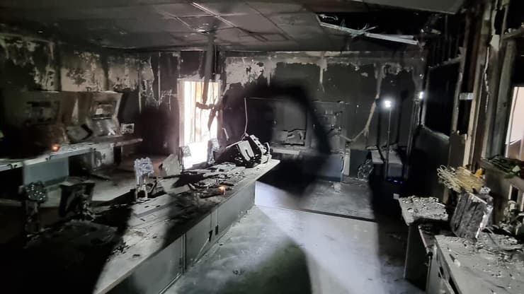 חמ"ל התצפיתניות השרוף בנחל עוז