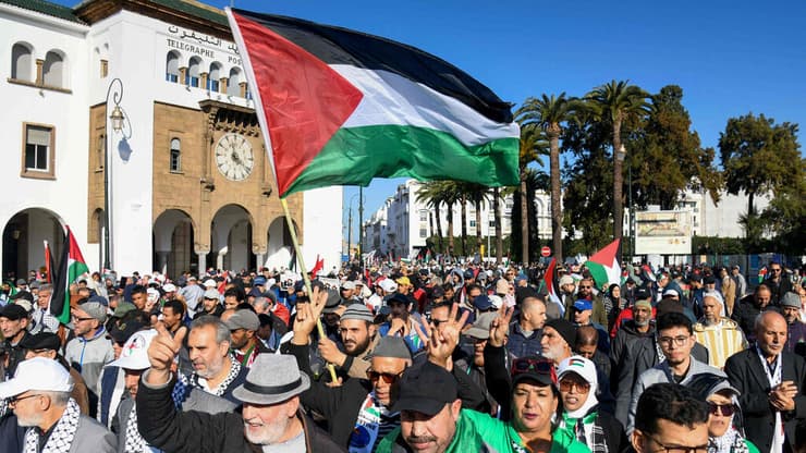 ההפגנות הפרו פלסטיניות ברבאט, מרוקו 