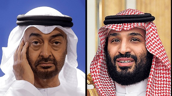 מוחמד בן זאיד, הנסיך בן סלמן,  עבד אל-פתאח א-סיסי