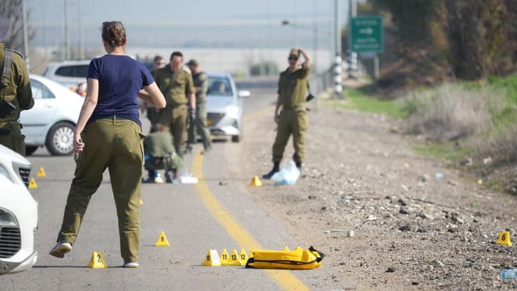 החשבון מהטבח נסגר (צילום: תומר שונם הלוי) יחידה מיוחדת מאתרת ממצאים מאירועי ה-7.10 בסיוע כלבים על כביש 323 סמוך למפלסים