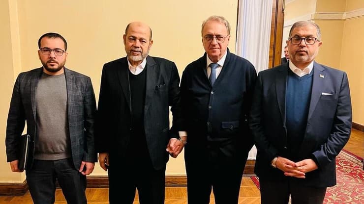 "מחווה לפוטין". משלחת חמאס במוסקבה, ינואר 2024 משלחת של ארגון הטרור חמאס מגיעה להתייעצות במשרד החוץ הרוסי