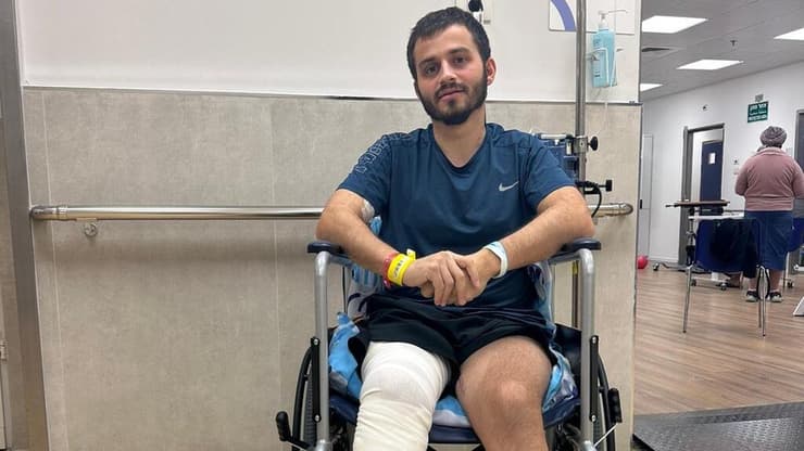 אביתר זיתוני במהלך השיקום (צילום: דובר צה"ל) אביתר זיתוני, מ"פ בקורס מ"כים, שנפצע קשה ב-7 באוקטובר בשיקום