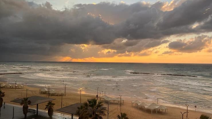 מזג אוויר חורפי בתל אביב