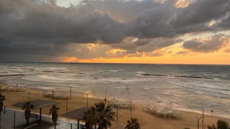 מזג אוויר חורפי בתל אביב