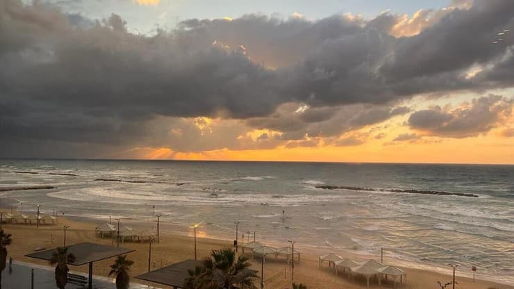 מזג אוויר חורפי בתל אביב