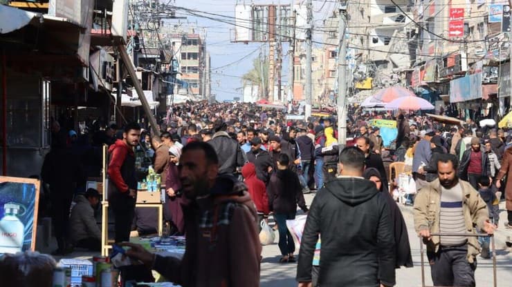 שוק מחנה  נוסייראת במרכז הרצועה