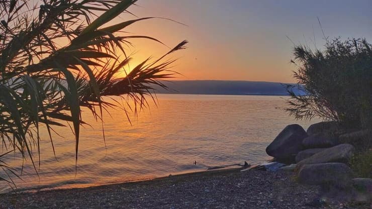 זריחה בכינרת