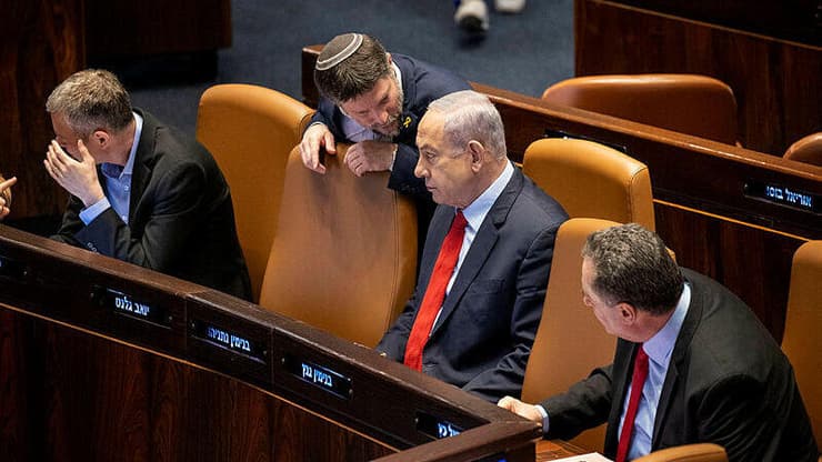 בנימין נתניהו ובצלאל סמוטריץ'