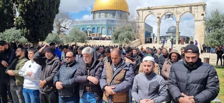 תפילות יום שישי של חודש הרמדאן בהר הבית