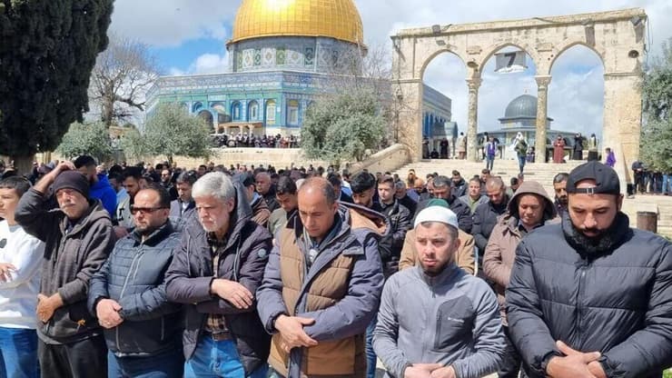 תפילות יום שישי של חודש הרמדאן בהר הבית