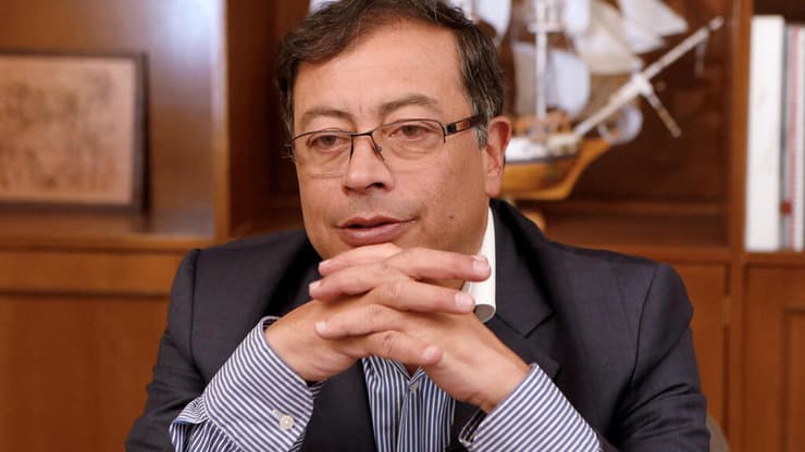 הגיעו למרות הקו האנטי-ישראלי שלו. נשיא קולומביה גוסטבו פטרו (צילום: רויטרס / REUTERS / Jaime Saldarriaga) נשיא קולומביה גוסטבו פטרו