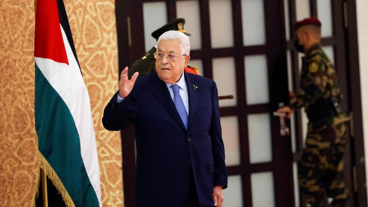 אבו מאזן בטקס השבעה לקבינט ברמאללה