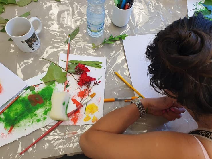 שיעור גרפיקה במכללהּ (צילום: באדיבות "המכללה") שיעור גרפיקה