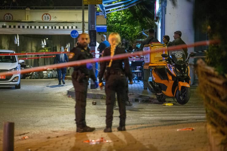 זירת הירי ברחוב יהודה הימית בתל אביב