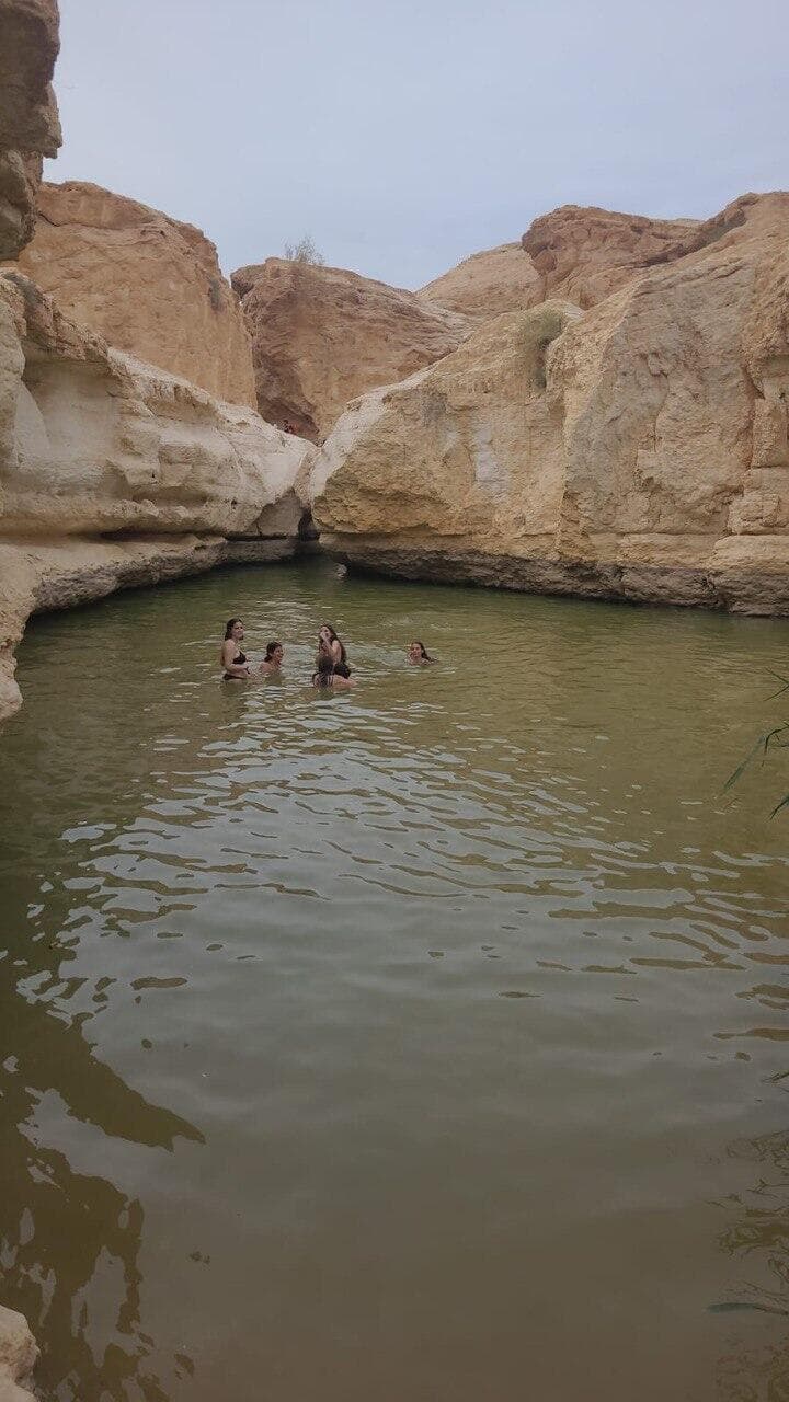 עין ירקעם מלא מים, בסוף מרץ 2024