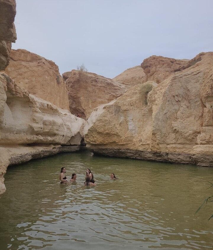 עין ירקעם מלא מים, בסוף מרץ 2024