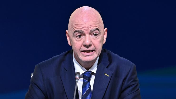 הטורניר החדש שלו מעורר התנגדות. אינפנטינו (Manan VATSYAYANA / AFP) נשיא פיפ"א ג'אני אינפנטינו