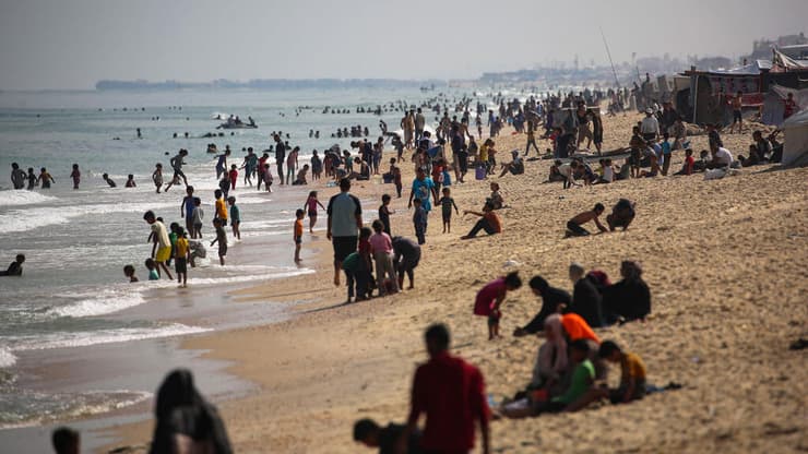 ארכיון 17.5 חוף ים רפיח עזה פליטים פלסטינים