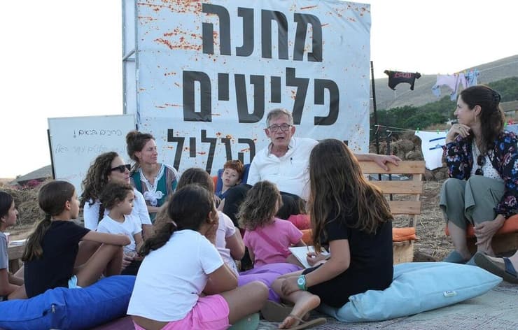 מחאת תושבי הצפון. מחנה אוהלים בעמיעד (צילום: אפי שריר) מחנה אוהלים בעמיעד