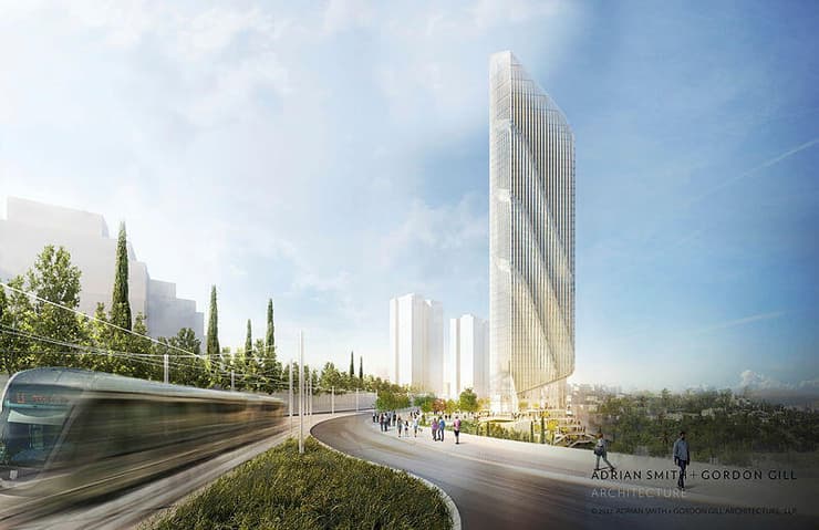 תוכנית מתחם אפשטיין בירושלים (הדמיה: משרד האדריכלים AS+GG) תוכנית מתחם אפשטיין בירושלים