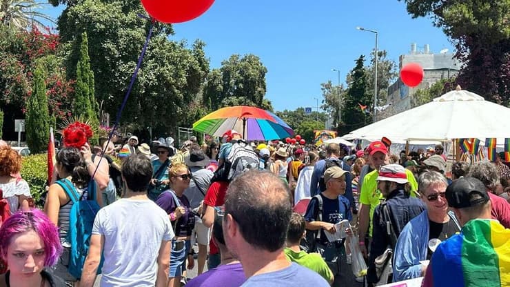 אירוע גאווה בחיפה (צילום: ראובן כהן ) צעדת הגאווה בחיפה