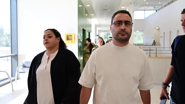צילום: יובל חן הכרעת דין לסא"ל דן שרוני בבית הדין בצבאי בבית ליד