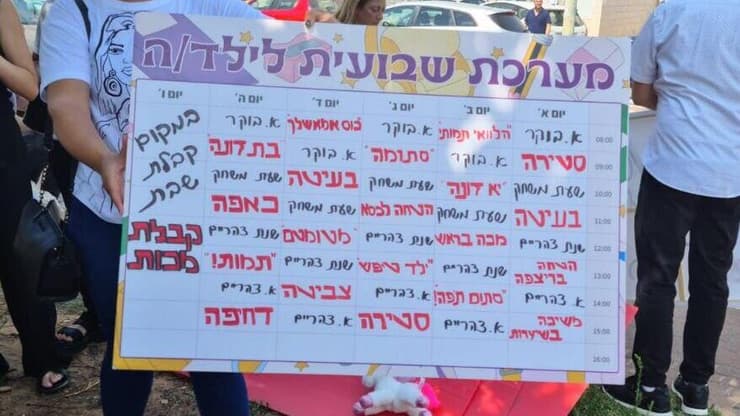 מחאה מול בית המשפט בדיון הארכת מעצר של שלי שיינקר