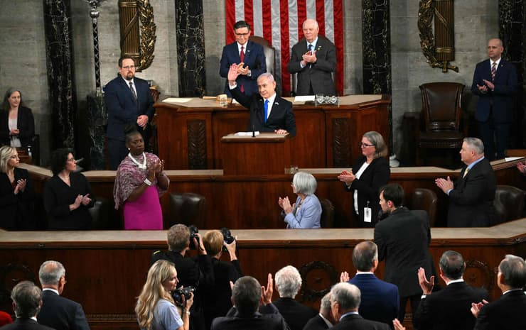 בנימין נתניהו ראש הממשלה בנאום בקונגרס