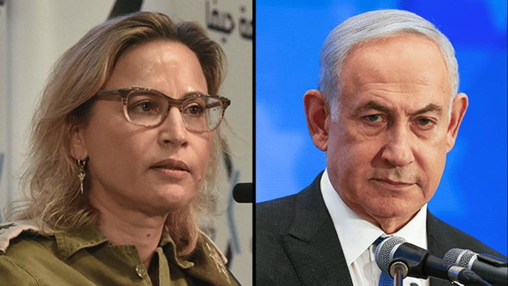 נתניהו והפצ"רית תומר-ירושלמי (צילום: REUTERS/Ronen Zvulun, שרון צור) נתניהו, הפצרי"ת יפעת תומר ירושלמי