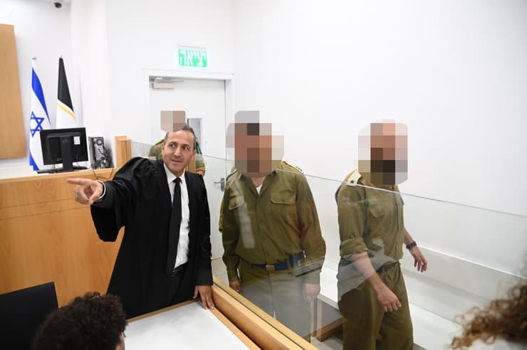 "תיק חזק מבחינה ראייתית". החשודים בבית המשפט הצבאי, אוגוסט אשתקד (צילום: יאיר שגיא) חיילי המילואים החשודים