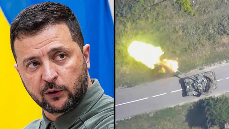 נשיא אוקראינה זלנסקי ותיעוד מהפלישה של צבאו לקורסק בקיץ (צילום: Russian Defence Ministry/Handout via REUTERS, AP Photo / Dmitry Serebryakov) נשיא אוקראינה וולודימיר זלנסקי פלישה אוקראינית ל מחוז קורסק ב רוסיה