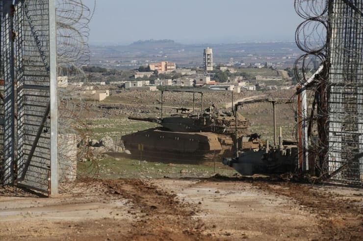 היערכות צה"ל במרחב הגבול ברמת הגולן