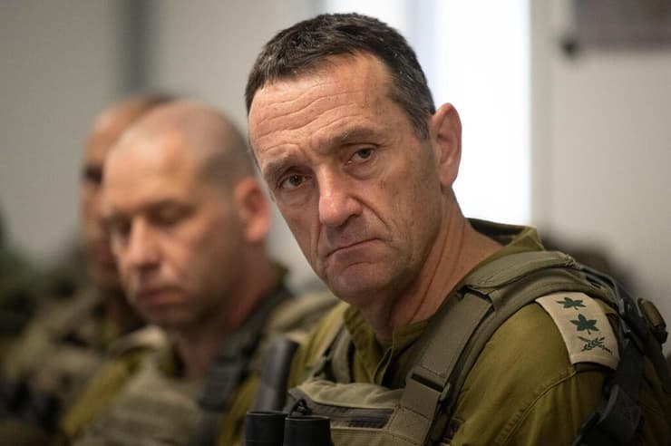 הרמטכ"ל הרצי הלוי בהערכת מצב בדרום רצועת עזה, מרחב רפיח